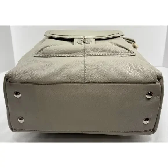 Coach Legacy Tote #19264 Leather Chalk Ivory‎ Pocket Shoulder Bag EUC - Picture 5 of 16